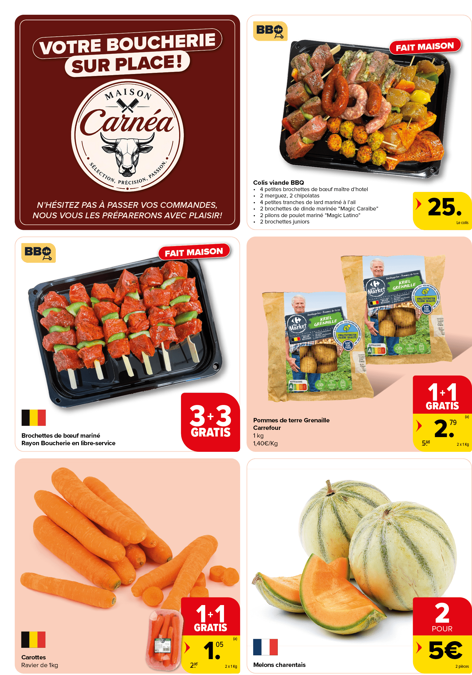 N’h sitez pas  passer vos commandes, nous vous les pr parerons avec plaisir !,Melons charentais,Carottes Ravier de 1...