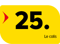 ﻿,,Le colis,﻿﻿,﻿25.